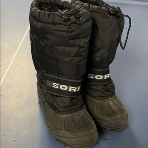 Sorel Black Insulated Snow Boots